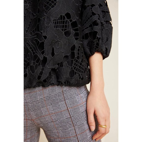 Anthropologie Eri + Ali Annmarie Lace Blouse Top - Picture 3 of 5